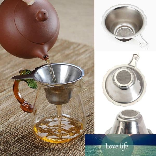 Tea MeshReusable Tea Strainer Teapot Stainless Steel LoLeaf Spice Filter Drinkware Kitchen Accessories