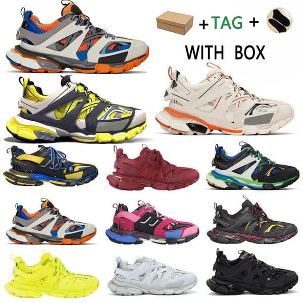 2022 fashion triple s 3.0 casual shoes paris men sneakers Runner Blue Grey White Orange Trainer Lime red pink women trainers size36-47