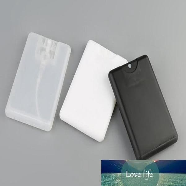 Promotion Empty 20ml Plastic Black Credit Card Shape Pocket Perfume Bottle Women Cosmetic Container Small Spray Packaging