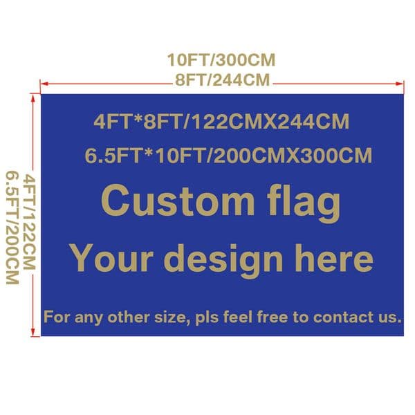2026 Custom 4X8ft perfume 4X10ft 6 5X10ft Flag Banner Size Any Logo Digital cologne Printing Polyester Large Flags And Banners Free Shipping