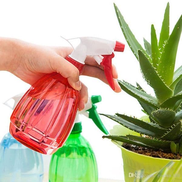 Home Plant Flower Cans Hand Press Mister Sprayer Hairdressing Spray Bottle Watering Pot Garden Tool WVT0930