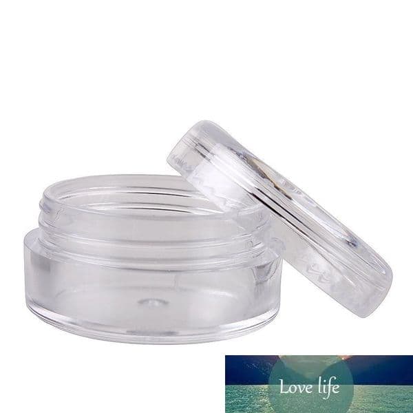 50pcs 5g Portable Transparent Small Bottle Cosmetic Sample Containers Plastic Empty Jar Pot Eyeshadow Lip Balm Face Cream Sample