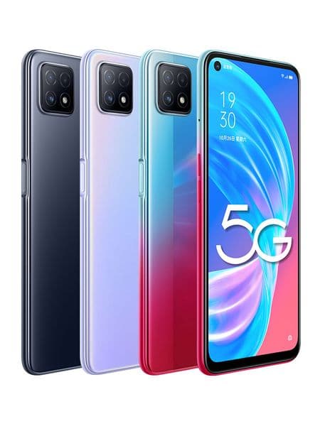 Original Oppo A72 5G Mobile Phone 4GB 6GB RAM 128GB ROM MTK Dimensity 720 Octa Core Android 6.5" Full Screen 16MP 4040mAh Fingerprint ID Face Smart Cell Phone