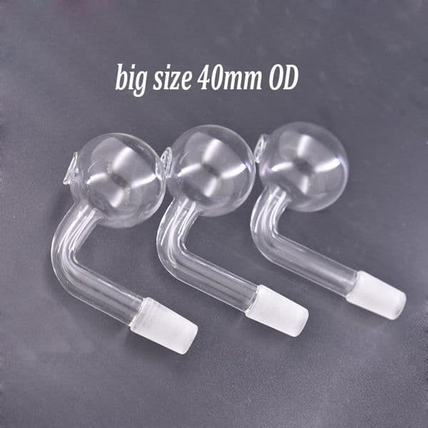 Smoking Accessories Glass Oil Burner Pipe 90 Degree 14mm 18mm Female Male Sherlock Smoking Pipes Adapter for Bong