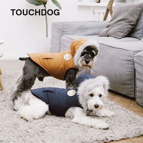 Touchdog Winter Dog Clothes Padded Thickening Dog Costume Windproof Warm Dog Coat And Jacket Clothes For York Dogs Winter 201127