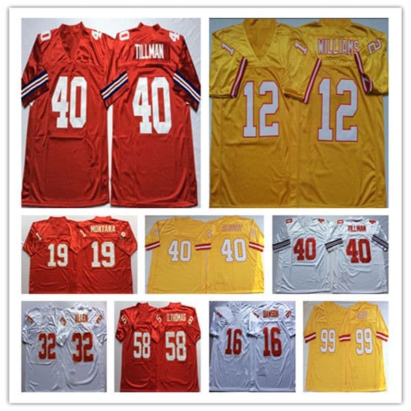 American Throwback Football Jerseys Derrick Thomas Pat Tillman Warren Sapp Mike Alstott Hardy Nickerson Lee Roy Selmon Len Dawson John Lynch Selmon Retro Shirts
