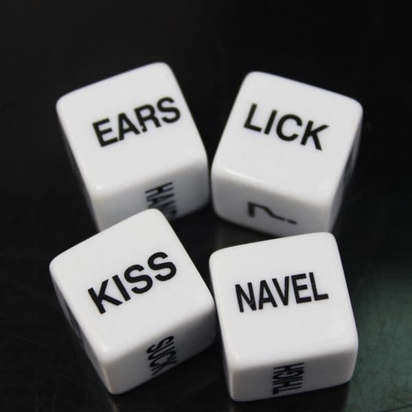 Wholesale 19*19mm 2pcs/set New Exotic Novelty Sex Dice Sex Products Adults Luminous Dice Love Ludo Galloping Dominoes for Adult Games Female Male