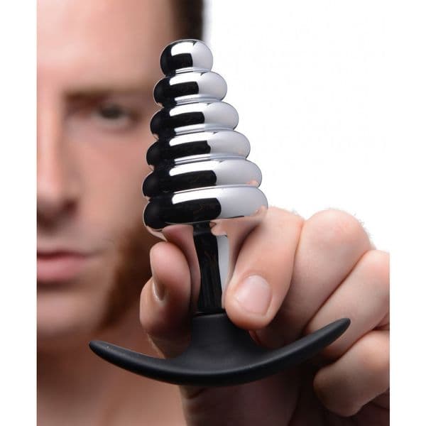 Hd Lace Wig BEEGER Ag176 woman Beaded Metal And Silicone Ribbed Anal - 1.65 In Widest Diameter, Rubber Core, Unisex Butt Plug For Comfortable SM Play, Discreet Packing Curly