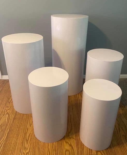 Round Cylinder Pedestal Display Art Decor Plinths Pillars for DIY Wedding Decorations Holiday Y200903