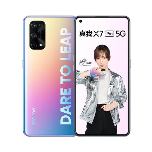 Original Oppo Realme X7 Pro 5G Mobile Phone 8GB RAM 128GB ROM MTK Dimensity 1000 Octa Core 64MP Android 6.55" Full Screen Fingerprint ID Smart Cell Phone