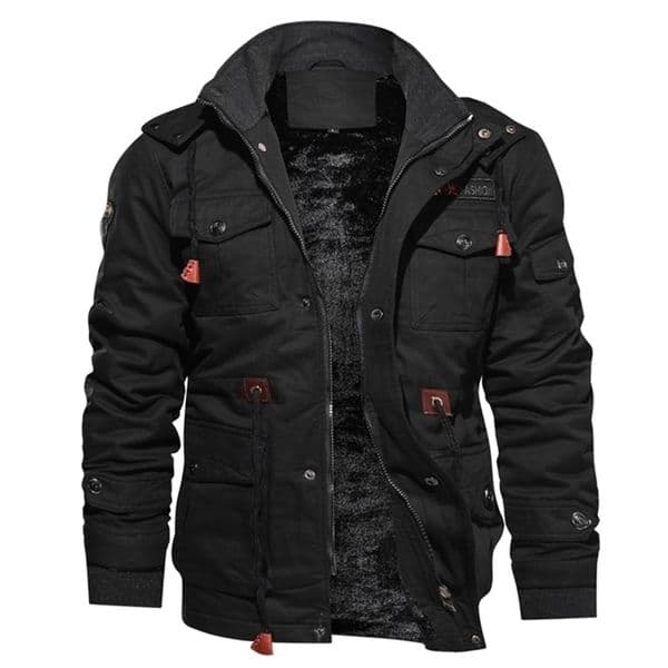 Men's Winter Jackets Thicken Warm Parkas Hooded Coat Thermal Army Military Jacket Flight Pilot Fleece Jacket Parkas Hombre 201114