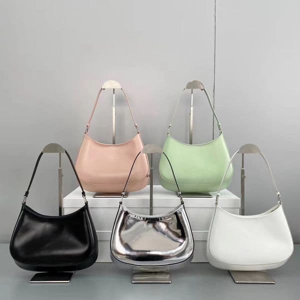 Wholesale Top quality Nylon Luxury Designer man Women's Shoulder Bag hobo Crossbody Bags Handbags Real Leather Woman Cleo brushed tote