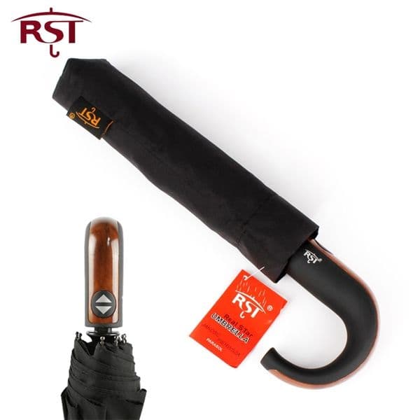 RST Classic English style Men Automatic Strong WindResistant 3 Fold Umbrella Rain Business Women Quality Parasol 201218