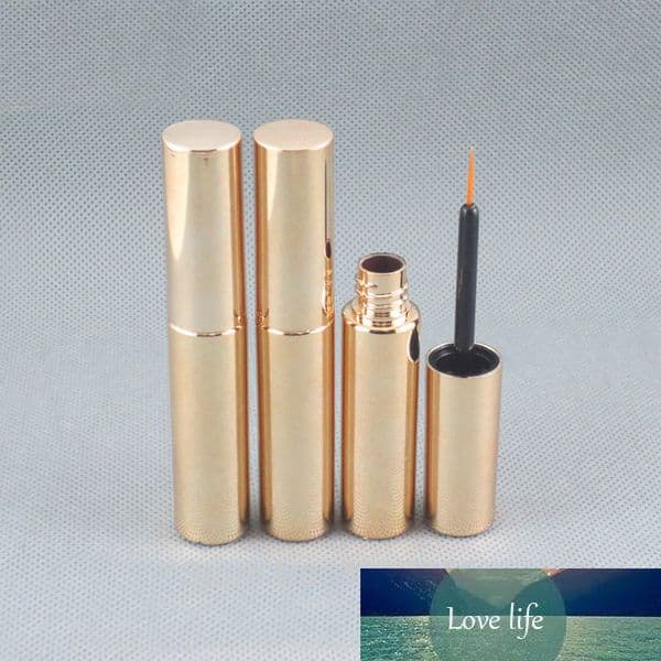 8ML 50pcs/lot Professional Makeup Tools,Round Gold Elegant Eyeliner Tube,DIY Plastic Gold Top Grade Eyeliner Glue Storage Bottle