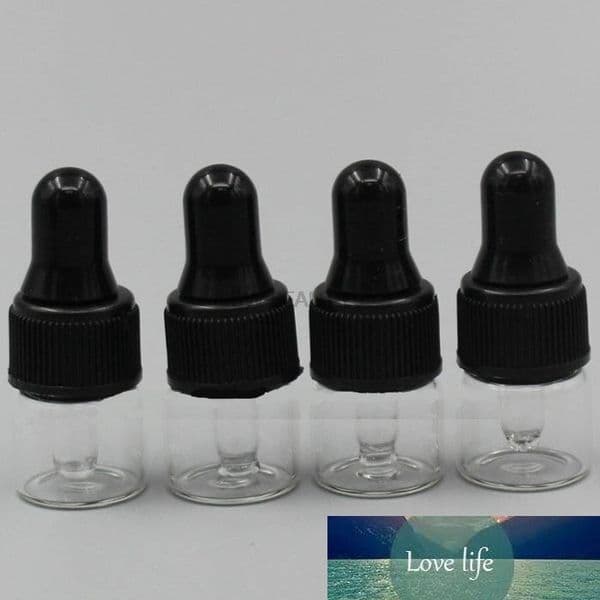 1ML 2ML 3ML 5ML Refillable Pipette Drop Bottles Small Cobalt clear Sample Glass Eye Dropper Essential