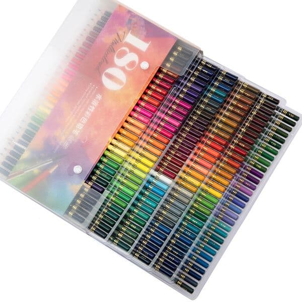 180 Wooden Colored Pencils Set 2B Oil Colorful Pen for Kid Professional Painting Drawing Stationery Rainbow Colour Pen Supplies 201102