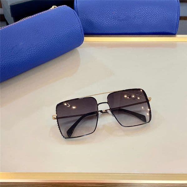 S1042 New Sunglasses For Women and Men Fashion Sunglasses UV Protection Coating Mirror Lens Oval Full Frame Top Quality Come With Case