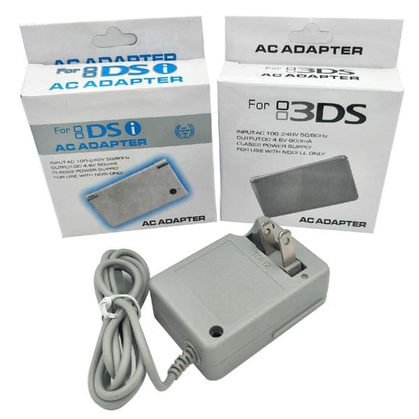 US 2-Pin Plug Wall Charger AC Adapter Power Supply Cable Cord for Nintendo DSi 3DS XL LL NDSi Console