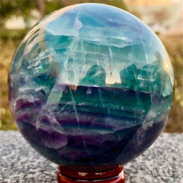 2026 New 60Mm NATURAL Fluorite Quartz Crystal Sphere Ball Healing 201125 Free Shipping