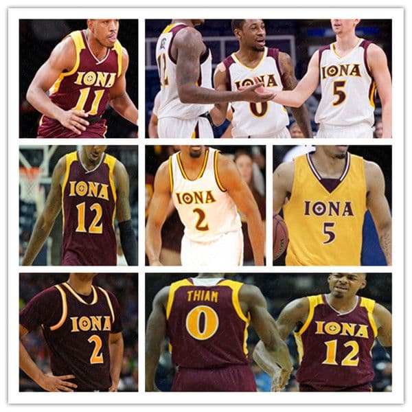 Custom Iona Gaels College Basketball Jerseys Walter Clayton Jr Nelly Junior Joseph Daniss Jenkins Quinn Slazinski Berrick JeanLouis Cruz Davis Osborn Shema 4XL