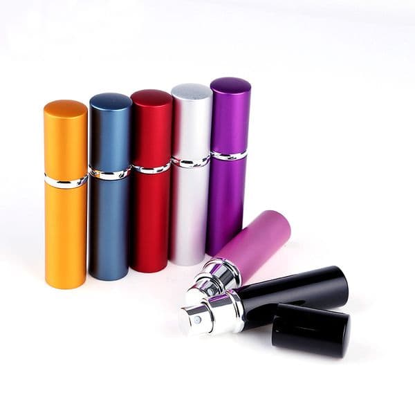 Hot Selling 5ml Mini Portable Refillable Perfume Aluminum Atomizer Spray Bottle &Traveler Empty Bottles For Cosmetics