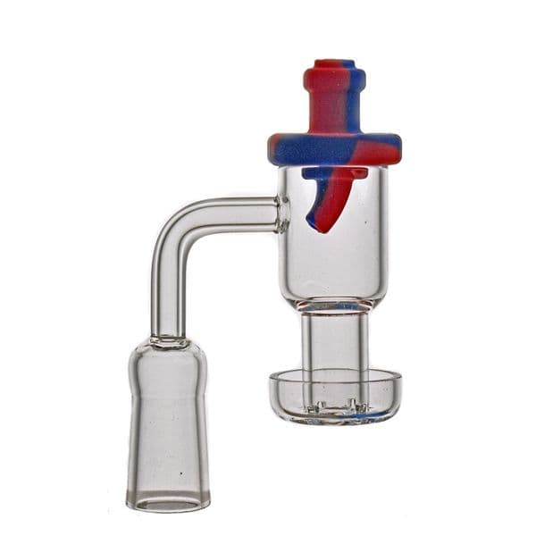 XXL Terp Vacuum Quartz Banger nail OD 25mm 10mm 14mm 18mm Female Male Terp Slurper Up banger Nails for bong with silicone Carb Cap