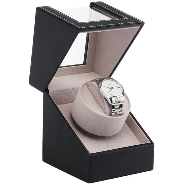 EU Plug High Class Motor Shaker Watch Winder Holder Display Automatic Mechanical Watch Winding Box Jewelry Automatic Watches Box LJ200812