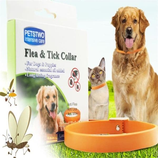Non-toxic Anti Flea Tick Large Pet Big Dog Collar Adjustable Waterproof Cat Puppy Collar Prevent Bug Mosquitoes Doggy Neck Strap LJ201109