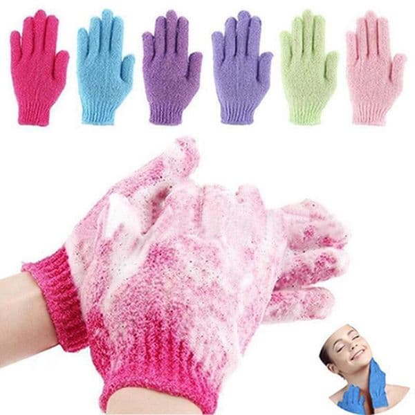 Bath Exfoliating Gloves Double Sided Body Scrubber Glove Body Massage Dead Skin Remover Bath Gloves FF506