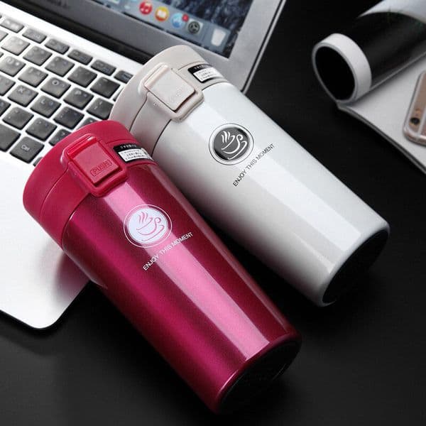 Hot Quality Double Wall Stainless Steel Vacuum Flasks 360ml 380ml Car Thermo Cup Coffee Tea Travel Mug Thermol Bottle Thermocup LJ201218