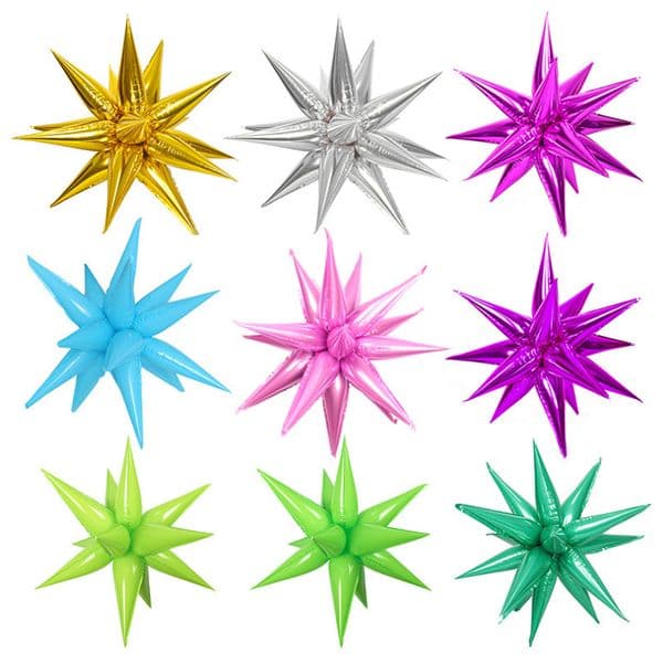 Drop Explosion Supplies Foil Balloons Birthday Ceremony Wedding Star Opening Decoration Water Drop Foil Party Supplies Balloons 10 Colors