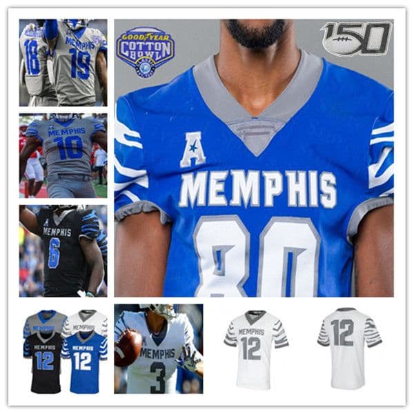 Custom 2021 NCAA Football Memphi Tigers Jersey Brady White Damonte Coxie Asa Martin Sean Dykes Tyrez Lindsey Joseph Dorceus Morris Joseph