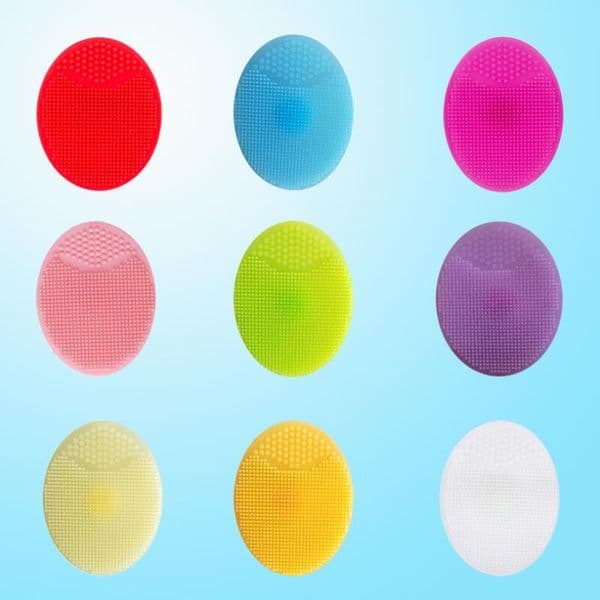 Soft Face Brush Silicone Cleaning Pad Wash Face Facial Exfoliating Brush SPA Skin Scrub Cleanser Tool Lx4515 Cepillo Facial Suave Weiche Gesichtsburste