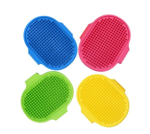 Dog Bath Brush Comb Silicone Pet SPA Shampoo Massage Brush Shower Hair Removal Comb For Pet Cleaning Grooming Tool SN1766