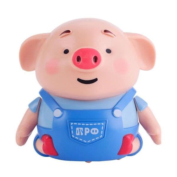 Inductive Pig Pen Draw Line Heel Robot Light Music Animal Education Kid Toy Follow Drawn Line Pig Robot Pen Light Music Animals LJ201105