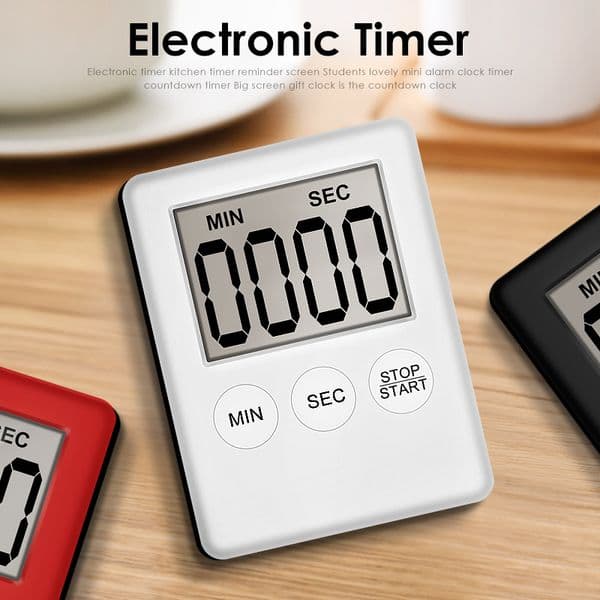 Super Thin LCD Digital Screen Kitchen Countdown Timer Magnet Clock Sleep Stopwatch Clock Timer Temporizador Clock dropship TSLM1