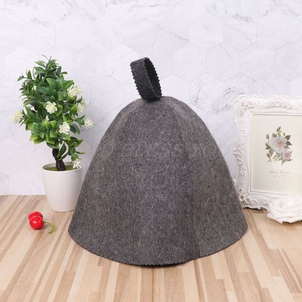 Wool Felt Sauna Hat Anti Heat Russian Banya Cap For Shower Bath House Head Protection Drop Shipping Y1124