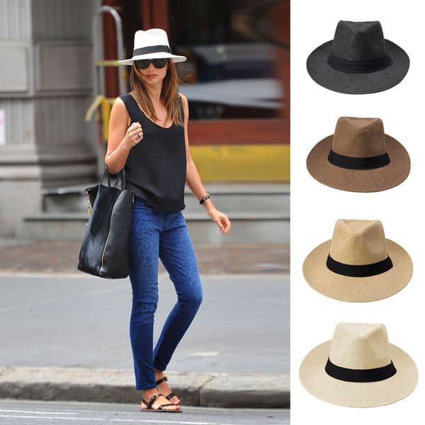 Summer Straw Visor Hats For Women Man Big Cowboy Top Hat Wholesale 2021 Fashion Vacation Sunhat L260511
