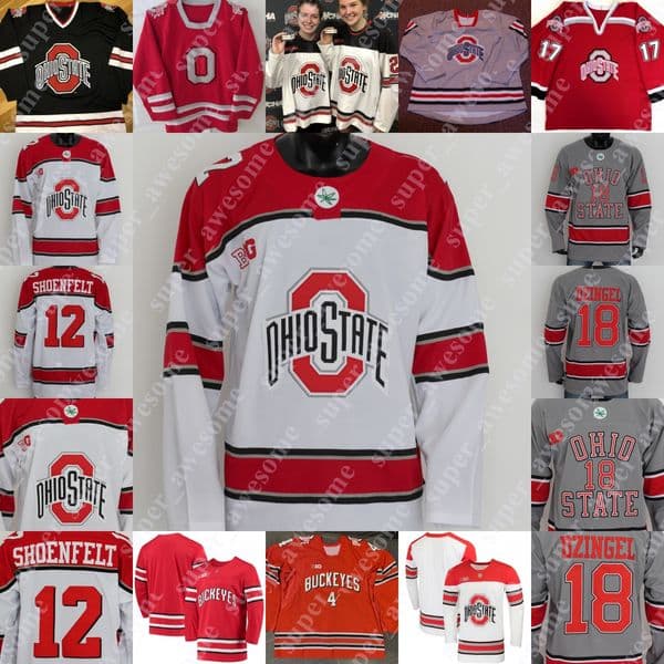 Ohio State Buckeyes Hockey Jersey Ryan Kesler Paul Pooley Dave Caruso R. J. Umberger Ryan Dzingel Zac Dalpe Stitched