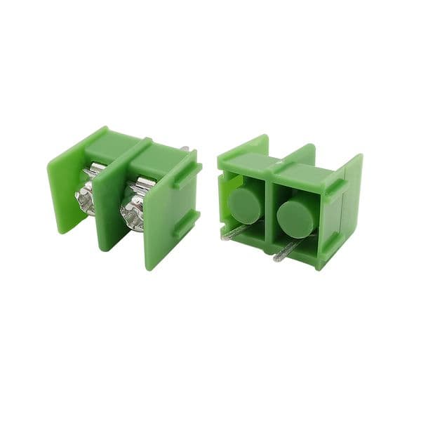 BNC Connector Green KF7.62 PCBTerminals 2Pin Pitch 7.62mm PCB Screw Terminal Block Straight Needle
