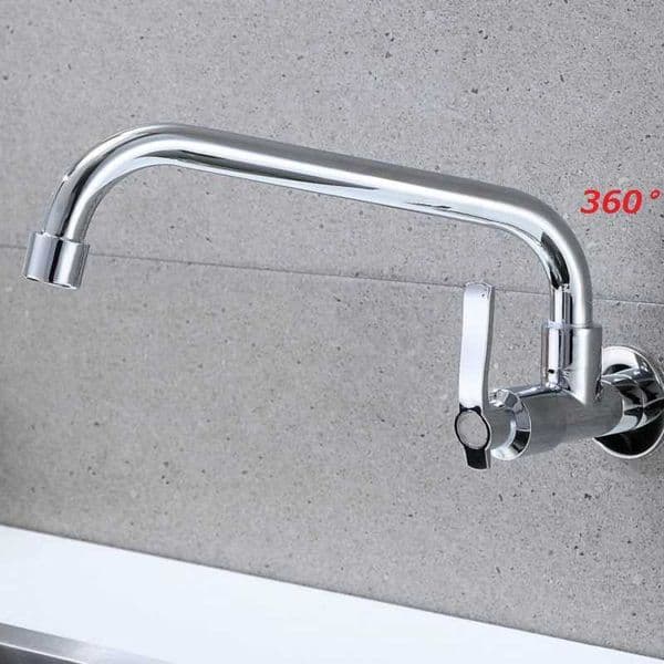 KKTNSG faucet wall mounted kitchen faucet single kitchen wall taps sink faucet kitchen copper wall sink tap G1/2 210724