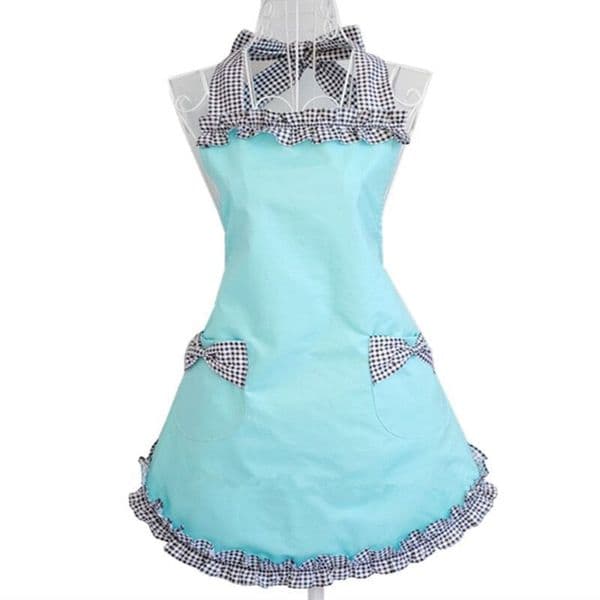 New Retro For Women Vintage Cooking Kitchen Aprons Plus Size With Extra Ties Chef Bib Apron Dress Gift 201007 B2