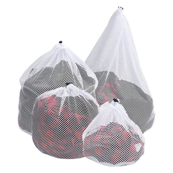 4PCS Laundry Bags Washing Clothing Care Foldable Protect Underwear Bra Socks Underwear Bag Washing Machine Clothes Organization 210316