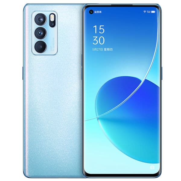 Original Oppo Reno 6 Pro 5G Mobile Phone 8GB RAM 128GB ROM MTK Dimensity 1200 64.0MP Android 6.55" AMOLED Full Screen Fingerprint ID Face NFC 4500mAh Smart Cell Phone