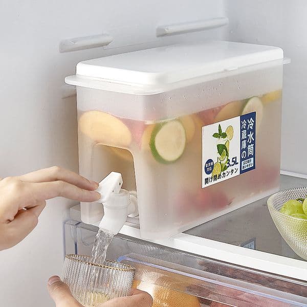 3500ml Refrigerator Cold Kettle with Faucet Household Lemonade Bottle Drinkware Container Teapot Water Jug