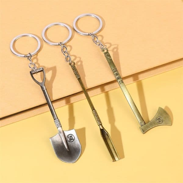 Axe and Shovel Shaped Dabb Dab Wax Tool Mini Tools Metal Waxy Dry Hb Hbal Spoon for Sniff Snort Snuff Smoking with Keychain Portable 9 Types Brss