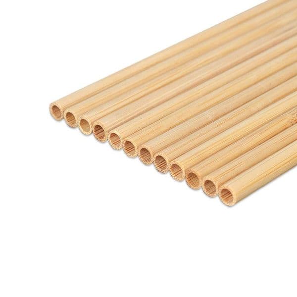 500Pcs Natural 100% Drinking Straws Eco-Friendly Sustainable Bamboo Straw Reusable Drinks For Party Kitchen Bar B2