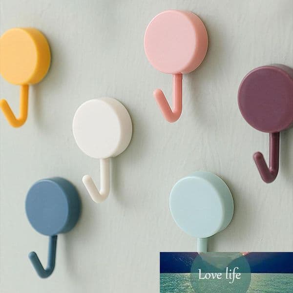 10pcs/set Decorative Door Wall Hook Self Adhesive Key Hooks Clothes Hanger Hat Coat Rack for Bathroom Kitchen Wall Decoration