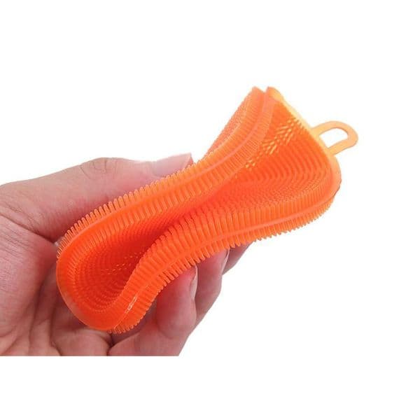 200 Pcs Silicone Brush Magic Dish Bowl Pot Pan Wash Cleaning Brushes Cooking Tool Cleaner Sponges Scouring Pads Wholesale