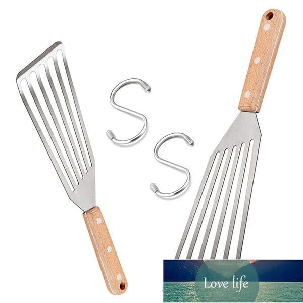 Fish Spatula Stainless Steel Slotted Turner Metal Slotted Spatulas Great For Kitchen Cooking Riveted Handle